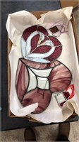 Four stained glass hearts. GREAT VALENTINE GIFT!!