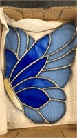 Butterfly stain glass suncatcher-approx 10” tall