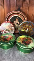 Multi cookie Tins-12”, 8” & 7”