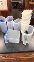 Large lot of Tupperware and Rubbermaid cereal