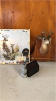 Deer/Buck plaque and mirror/and AVON cabin
