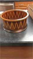 Handmade inlaid wood bowl