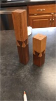 Handmade Inlaid dove tail wooden blocks