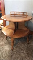 Bar style drink end table