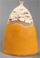 Art Pottery Bud Vase Featuring Pueblo Motif