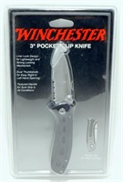 NIP Winchester 3" Clip Point Pocket Knife