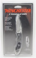 NIP Winchester 3" Clip Point Pocket Knife
