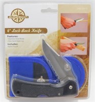NIP Guidesman 4" Lock-Back Knife with Nylon Pouch