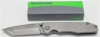New Schrade 3" Pocket Knife No. SCH307 - Gunmetal