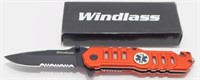 New Windlass Rescue Pocket Knife EMT Emblem with