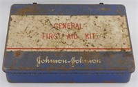 * Vintage Johnson & Johnson General First Aid Kit