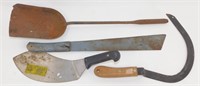 * Vintage Hand Tools/Blades and Chimney Dust Pan