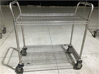 Ind. rolling utility cart with 2 handles