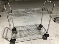 Ind. rolling utility cart with 2 handles
