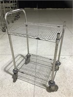 Ind. rolling utility cart with 1 handle