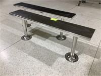 2 Industrial stainless benches