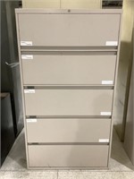 5-drawer lawyer style filing cabinet
