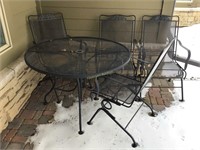 Patio table and Four Chairs