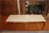French scallop top marble Coffee Table