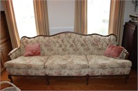 French Sofa w/ button tuck back 33" x 91"