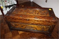 Carved Asian Chest 18" X 35" X 16.5"