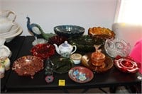 Large lot of Vintage Glassware; center bowls,