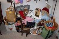 Pillows, Teddy Bears, Craft Items, etc