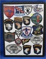 Flat of 18 Military Patches