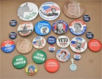 Lot of 26 Political Buttons