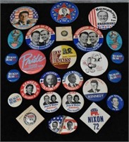 Lot of Presidential Political Buttons