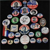 Lot of 30 Political Buttons
