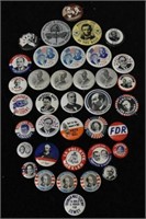 Lot of 37 Political Buttons