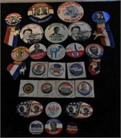 Lot of 25 Political Buttons