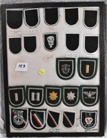 Flat of 21 Military Patches