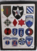Flat of 15 Military Patches
