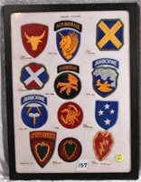 Flat of 12 Military Patches