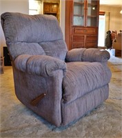 Tan Striped Recliner