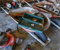 Wheelbarrow and Tools