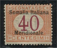 Somalia 1906 #J5 40c Buff and Magenta F MNH