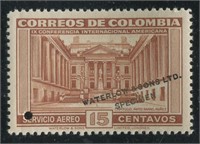 Colombia Waterlow 15 Cent Colour Proof Stamp VF MN