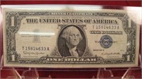 Vintage One Dollar Silver Certificate