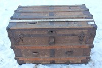 Wooden Steamer Trunk