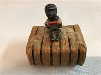 PAPER AND BISQUE SITTING CHILD 2-1/2"X3"