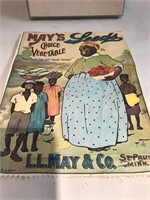 CLOTH MAY'S SEEDS ADVERTISEMENT 11"X8-3/4"