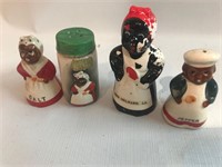 LOT OF PORCELAIN S&P SHAKERS UP TO 4"