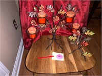 GORGEOUS FALL CANDLE DISPLAY