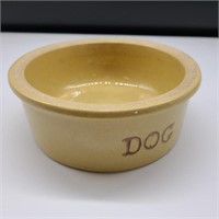 Vintage Roseville Ohio Stoneware Dog Dish