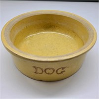 Vintage Stoneware Dog Dish