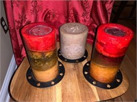 COLORFUL CANDLE LOT
