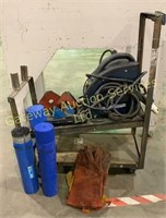 Mastercraft Welder with Welding Rods and Gloves.